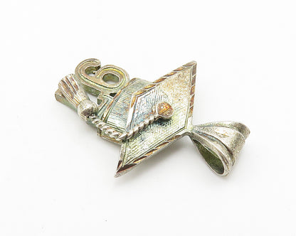 925 Sterling Silver  Vintage Oxidized Class Of 1997 Graduation Pendant  PT8179