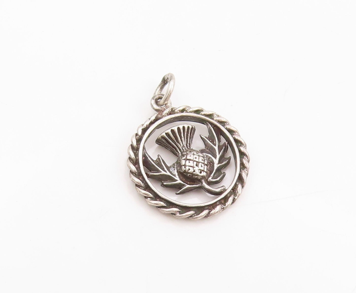 925 Sterling Silver Vintage Pendant Pine Cone Cutout  PT23926