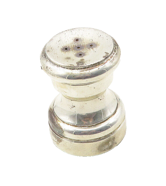CARTIER 925 Sterling Silver  Vintage Shiny Single Salt Pepper Shaker  TR1763