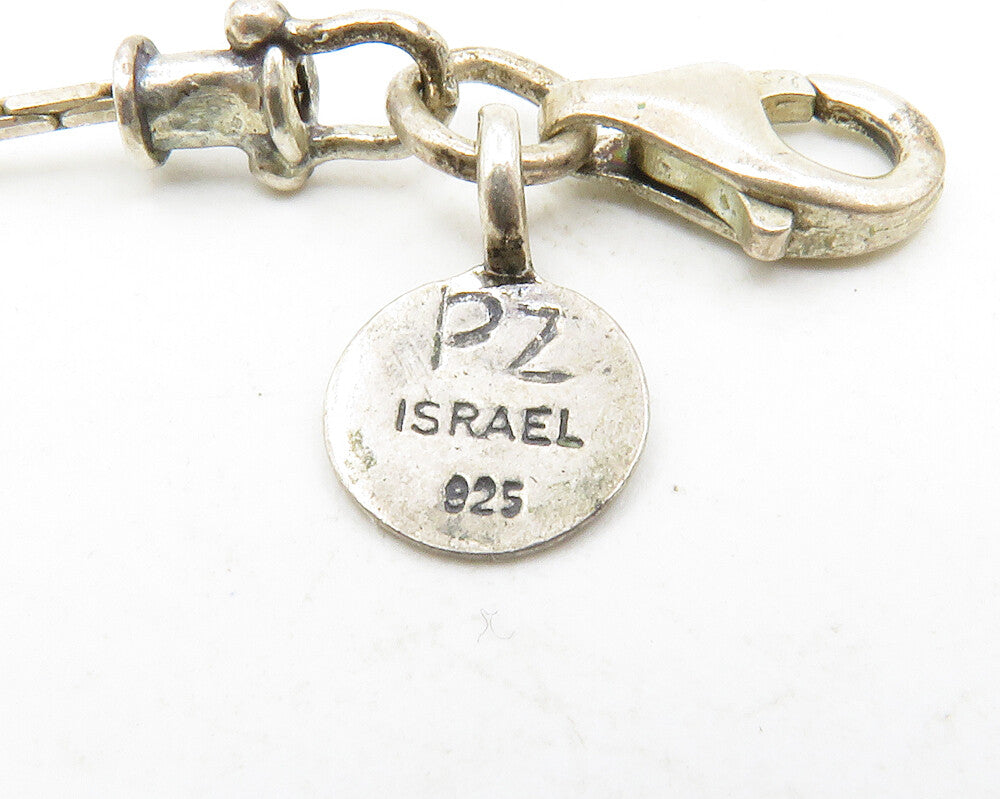 OR PAZ ISRAEL 925 Sterling Silver  Vintage Pearls Thin Chain Necklace  NE2273