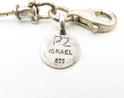 OR PAZ ISRAEL 925 Sterling Silver  Vintage Pearls Thin Chain Necklace  NE2273
