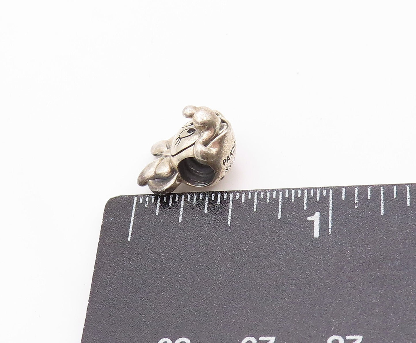 925 Sterling Silver Vintage Pendant PANDORA Dark Tone Mini Mouse Charm  PT23951