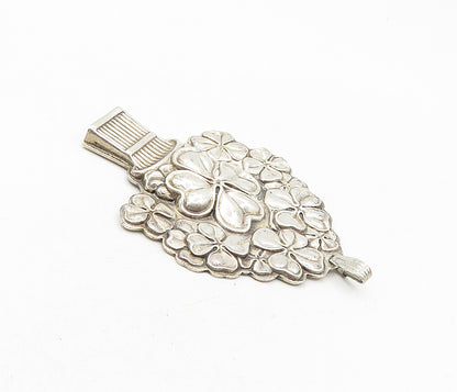 REED & BARTON 925 Silver Vintage Clover Good Luck Whistle Pendant PT6778