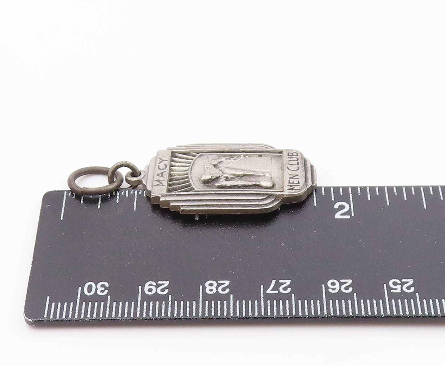 DIEGES & CLUST 925 Silver  Vintage Antique Men Club Bowling Pendant  PT16453
