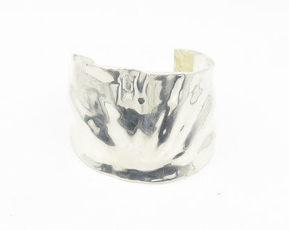 RLM STUDIO 925 Sterling Silver  Vintage Shiny Sculpted Cuff Bracelet  BT7539