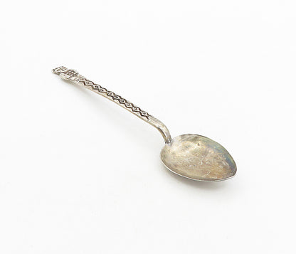 925 Sterling Silver  Vintage Antique Traditional Statue Tea Spoon  TR1499