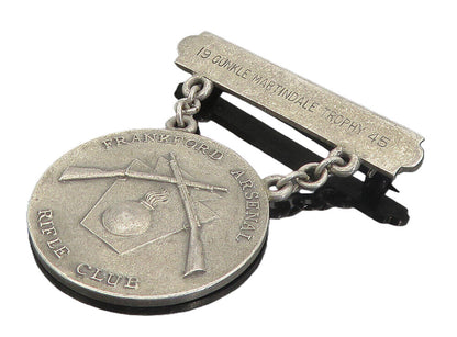 DIEGES & CLUST 925 Sterling Silver Vintage Rifle Club Trophy Brooch Pin BP2975