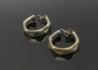 PANDORA 925 Sterling Silver  Vintage Petite Shiny J Hoop Earrings  EG11164