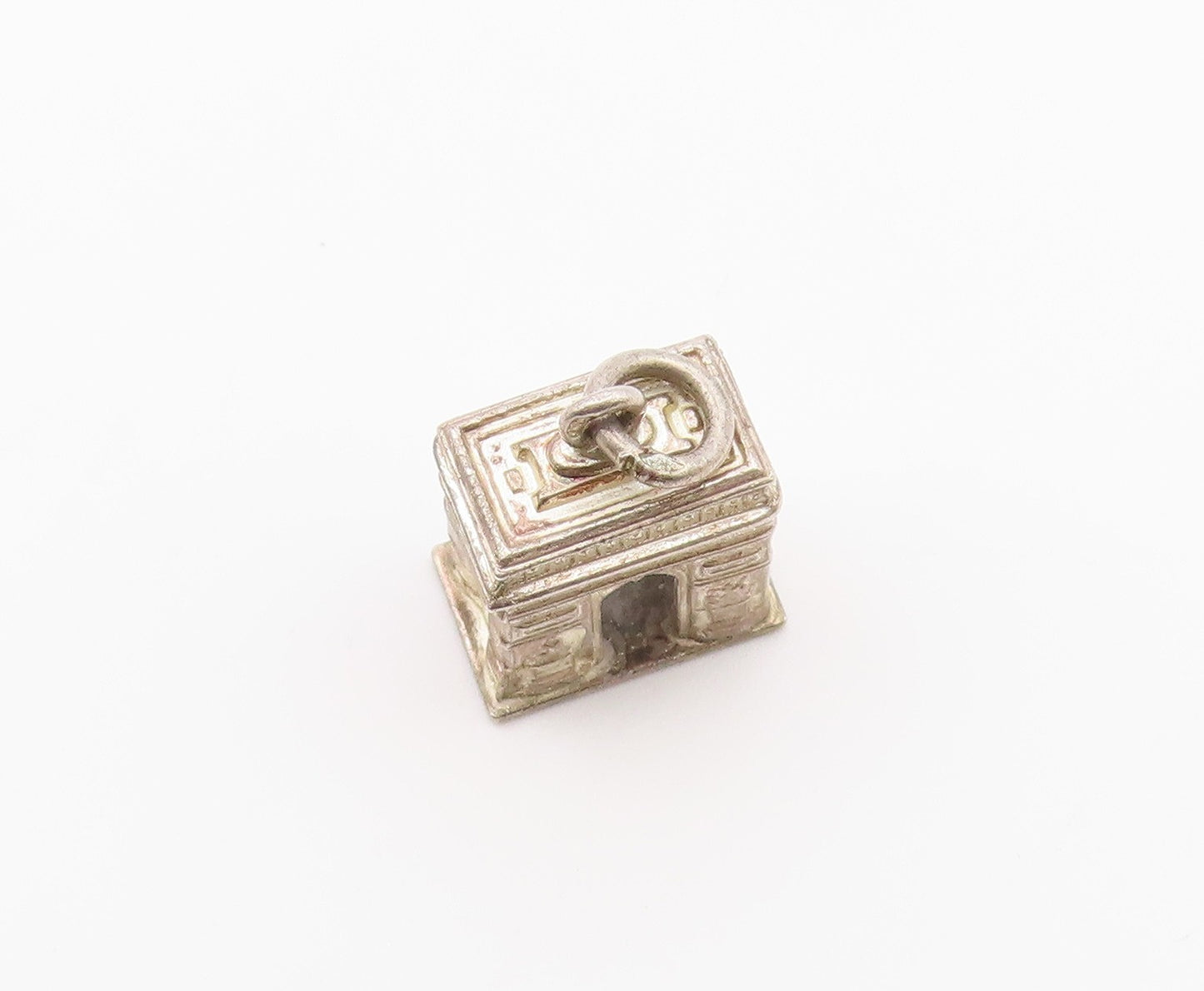 925 Sterling Silver  Vintage Arc Monument Petite Drop Pendant  PT18660