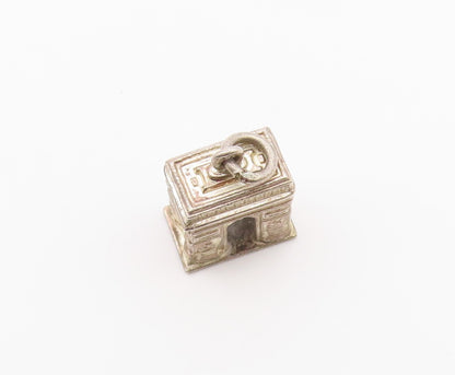 925 Sterling Silver  Vintage Arc Monument Petite Drop Pendant  PT18660