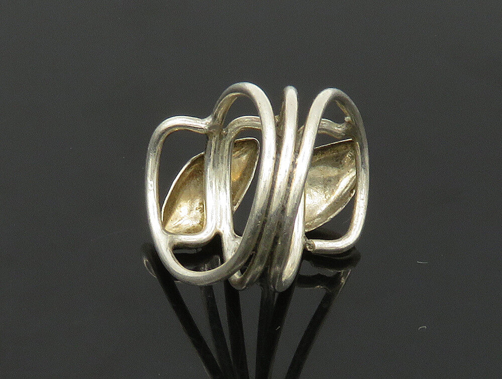 925 Sterling Silver  Vintage Petite Split Shank Band Ring Sz 4.5  RG24043