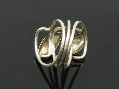 925 Sterling Silver  Vintage Petite Split Shank Band Ring Sz 4.5  RG24043
