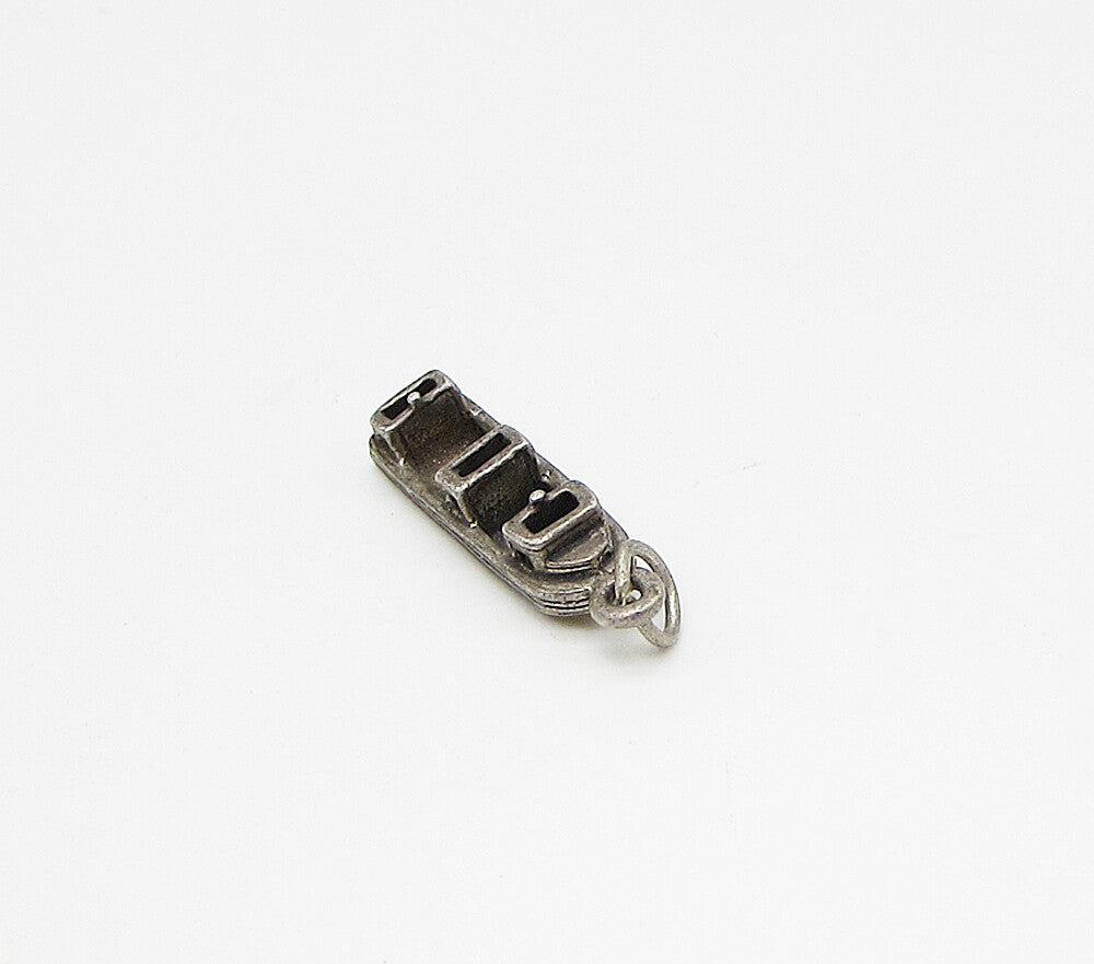 925 Sterling Silver  Vintage Industrial Boat Charm Pendant  PT2230