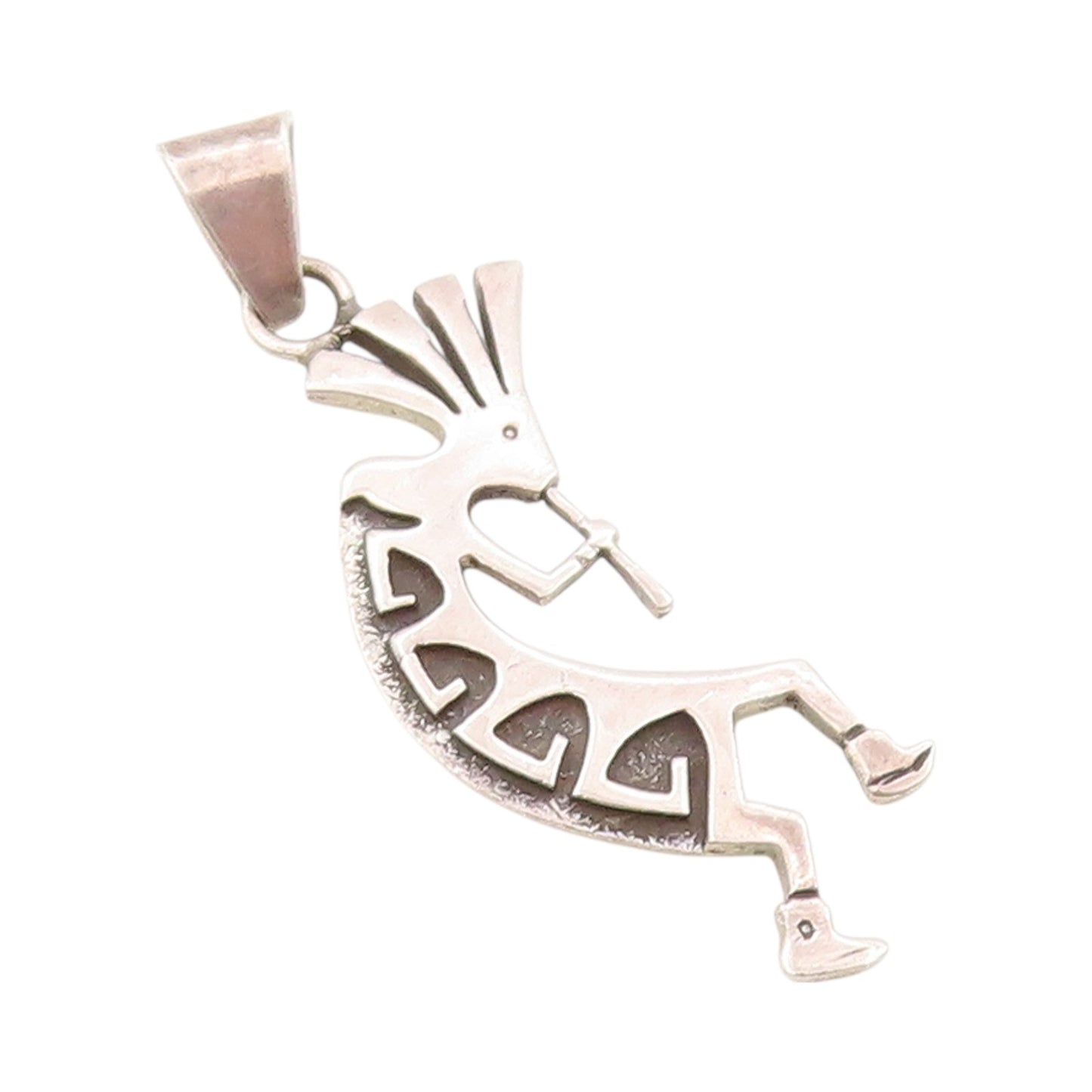 925 Sterling Silver Vintage Pendant Kokopelli Humpbacked Flute Player PT24128