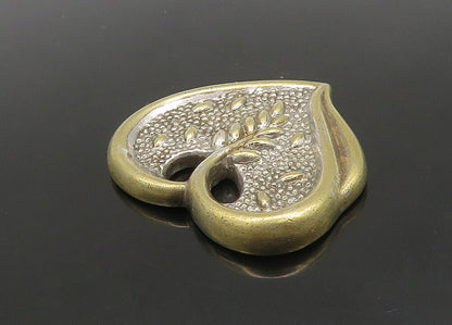 GORHAM 925 Silver  Vintage I Am The Bread Of Life Wheat Heart Pendant  PT19352