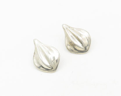 MEXICO 925 Sterling Silver  Vintage Shiny Polished Drop Earrings  EG9415