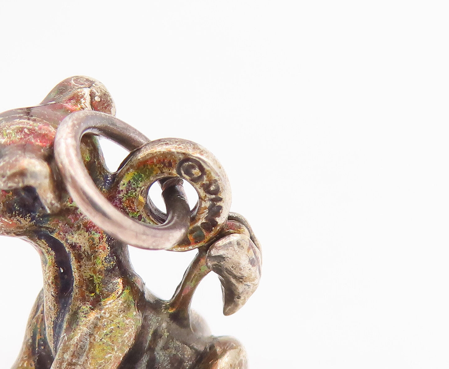925 Sterling Silver Vintage Pendant Solid 3D Carved Disney Simba Charm PT22817
