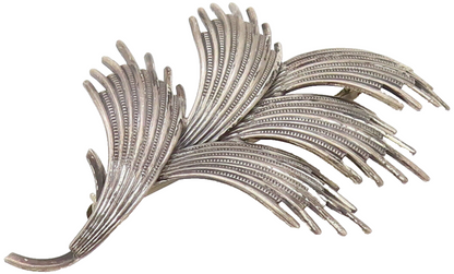DANECRAFT 925 Sterling Silver Vintage Plant Leaves Motif Brooch Pin BP10178