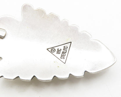 VHC NAVAJO 925 Sterling Silver  Vintage Shiny Arrow Head Motif Pendant PT15470