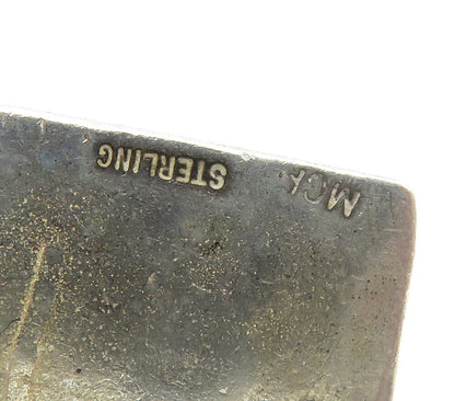 925 Sterling Silver  Vintage Shiny Royal Crown Queen Etched Pendant  PT13224