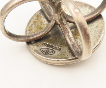 DESIGNER 925 Silver  Vintage Carved Six Petal Flower Drop Pendant  PT21998