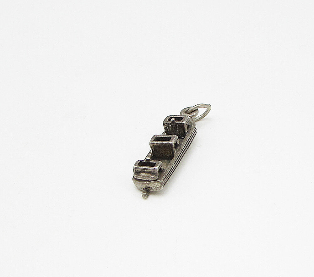 925 Sterling Silver  Vintage Industrial Boat Charm Pendant  PT2230