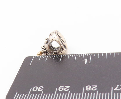 14k Gold 925 Sterling Silver Vintage Pendant PANDORA Wedding Cake Charm  PT24139