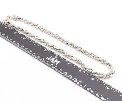 925 Sterling Silver Vintage Necklace SAMUEL BENHAM Twisted Multi Strand  NE4549