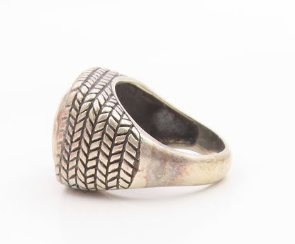 925 Sterling Silver Vintage Ring SILPADA Braided Square Dome Band  Sz 9  RG36101