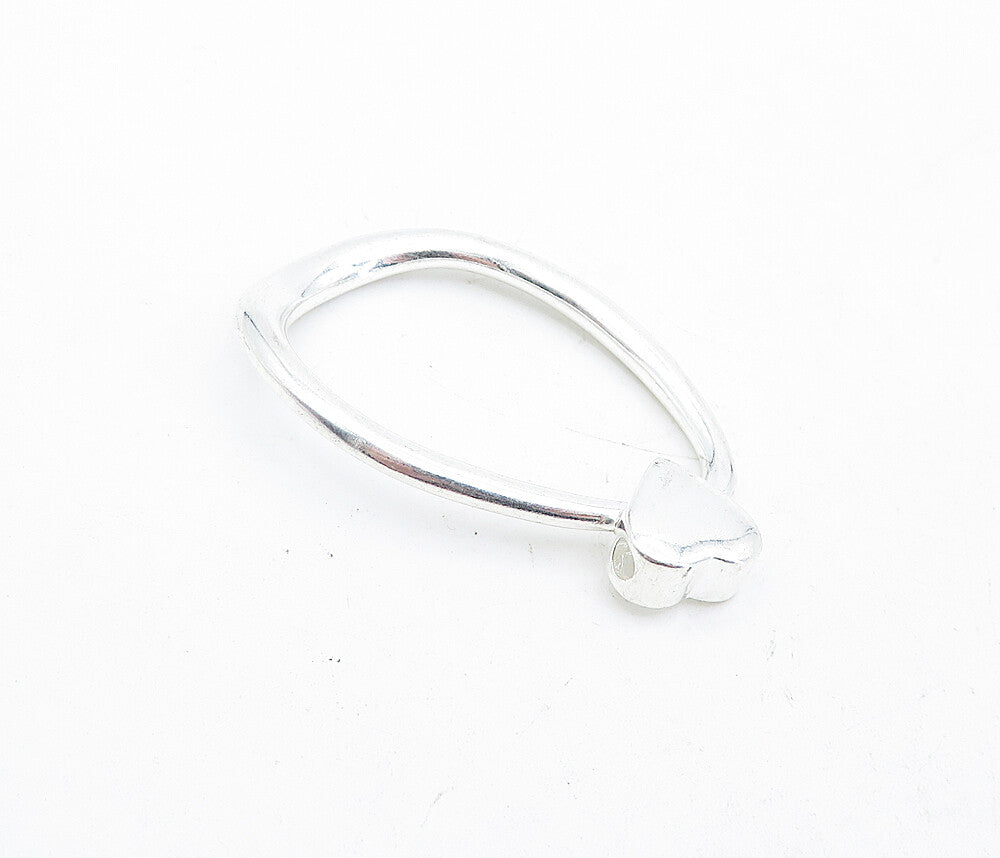 925 Sterling Silver  Shiny Polished Petite Love Heart Slide Pendant PT3220