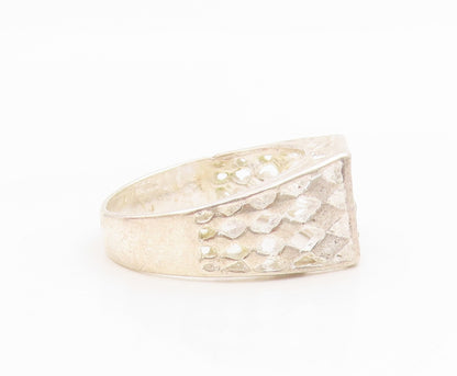 925 Sterling Silver Vintage Ring Etched Initial Y Monogram Band  Sz 11  RG34904