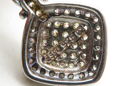 ESPO 925 Silver  Vintage Cubic Zirconia Encrusted Dangle Earrings  EG10687
