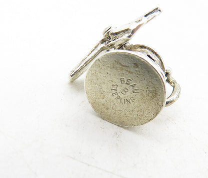 BEAU 925 Sterling Silver  Vintage Petite Spinning Windmill Pendant  PT6961