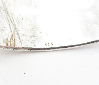 925 Sterling Silver  Vintage Modernist Swirl Pattern Cuff Bracelet  BT2650