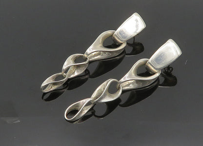 RLM STUDIO 925 Silver & 14K GOLD  Vintage Shiny Heavy Dangle Earrings  EG9882