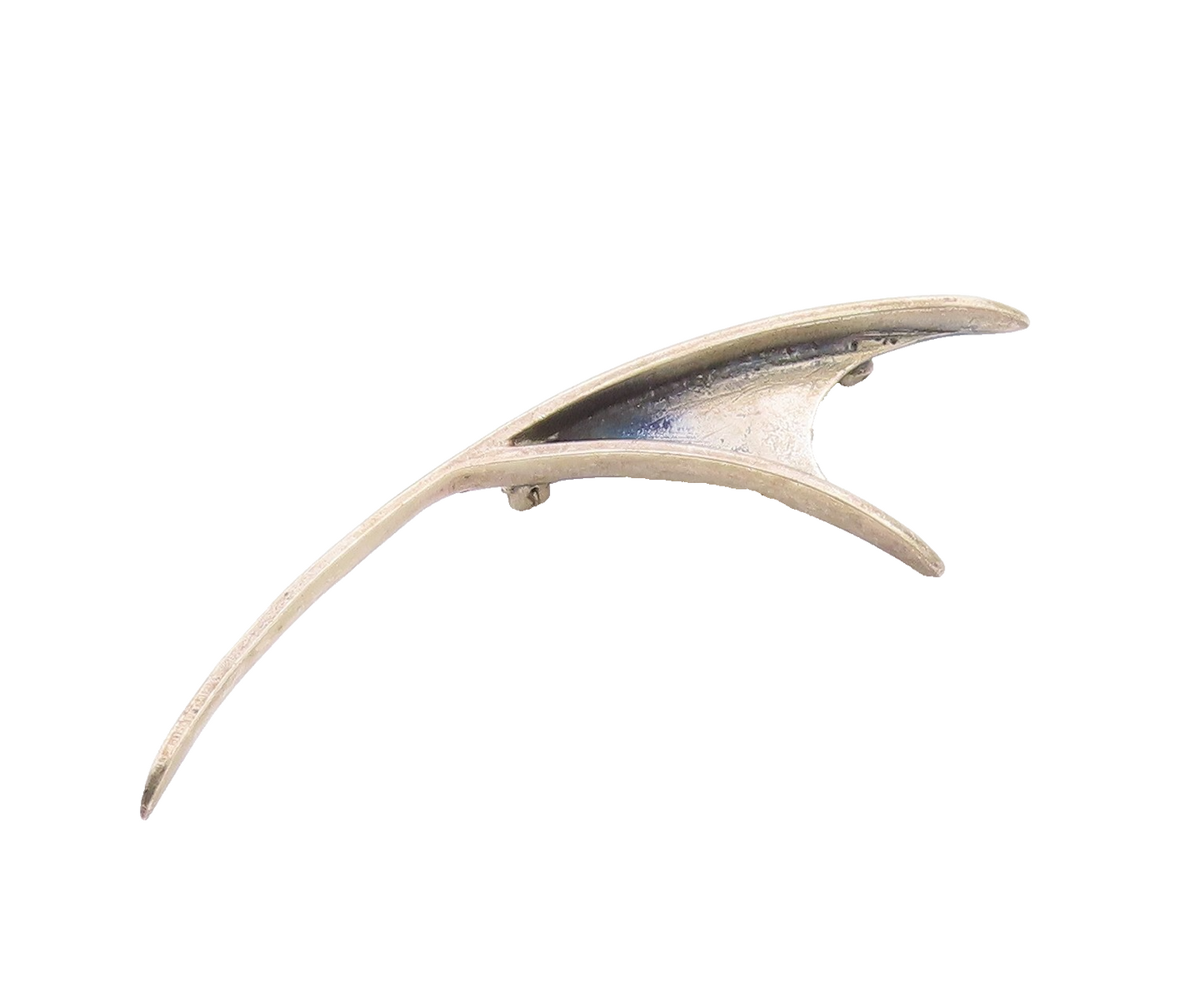 925 Sterling Silver Vintage Brooch ARTE Modernist Seagull Bird Wing   BP11770