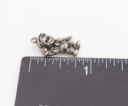 925 Sterling Silver Vintage Pendant 3D Disney Pinocchio Puppet Charm  PT25225