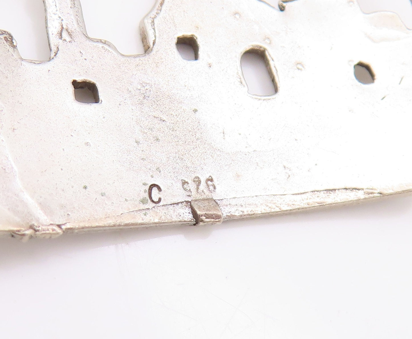 925 Sterling Silver Vintage Necklace The Wall Of Jerusalem Scenery Chain  NE4619