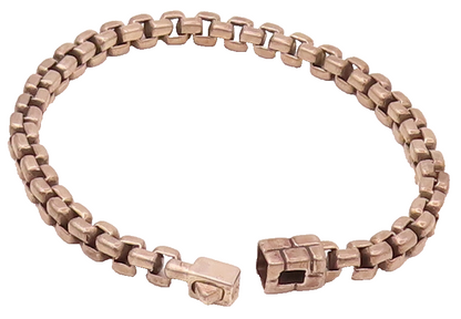 925 Sterling Silver  Vintage Box Chain 3D Bracelet  BT9807