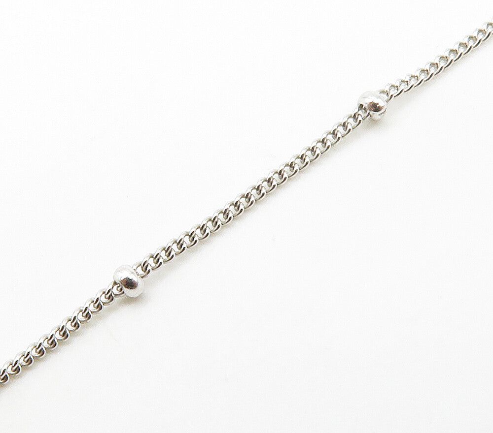 ROSS SIMON 925 Silver  Sparkling Cubic Zirconia Thin Chain Necklace  NE2502