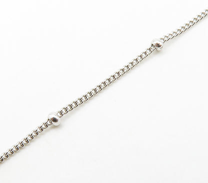 ROSS SIMON 925 Silver  Sparkling Cubic Zirconia Thin Chain Necklace  NE2502