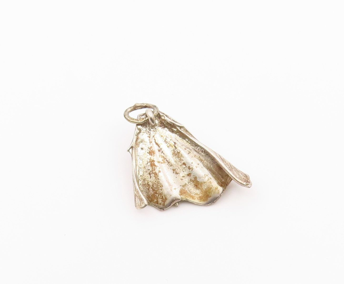 925 Sterling Silver  Vintage Shiny Matador Cape & Stick Pendant  PT15917