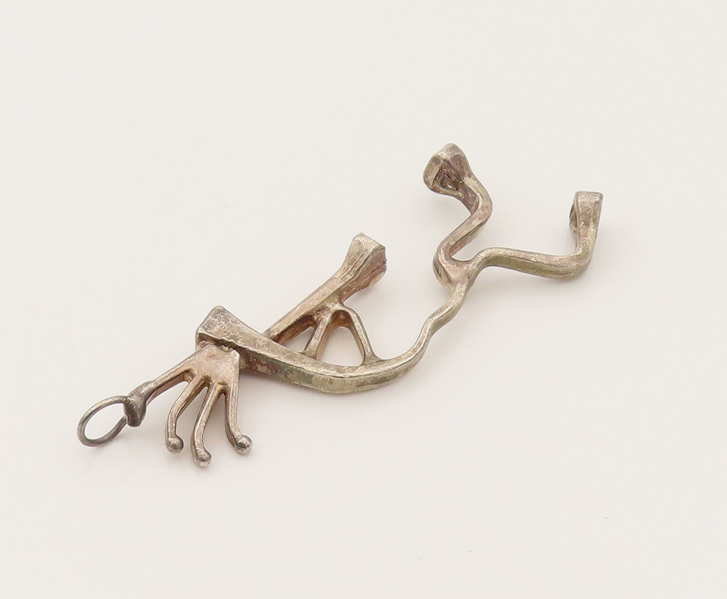 925 Sterling Silver  Vintage Kokopelli Dancer Outline Pendant  PT21942