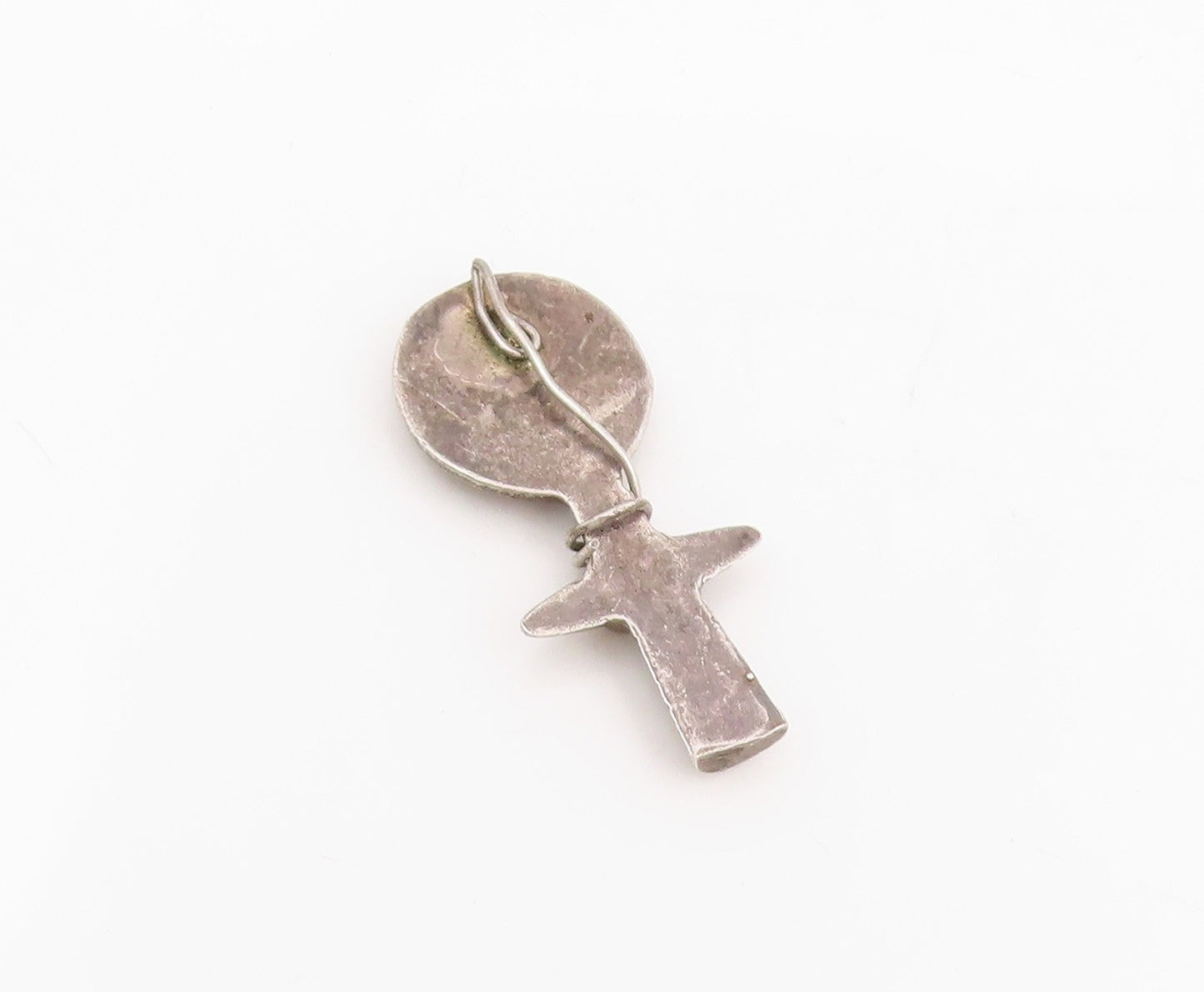 925 Sterling Silver Vintage Pendant African Tribal Art Fertility Doll  PT25516