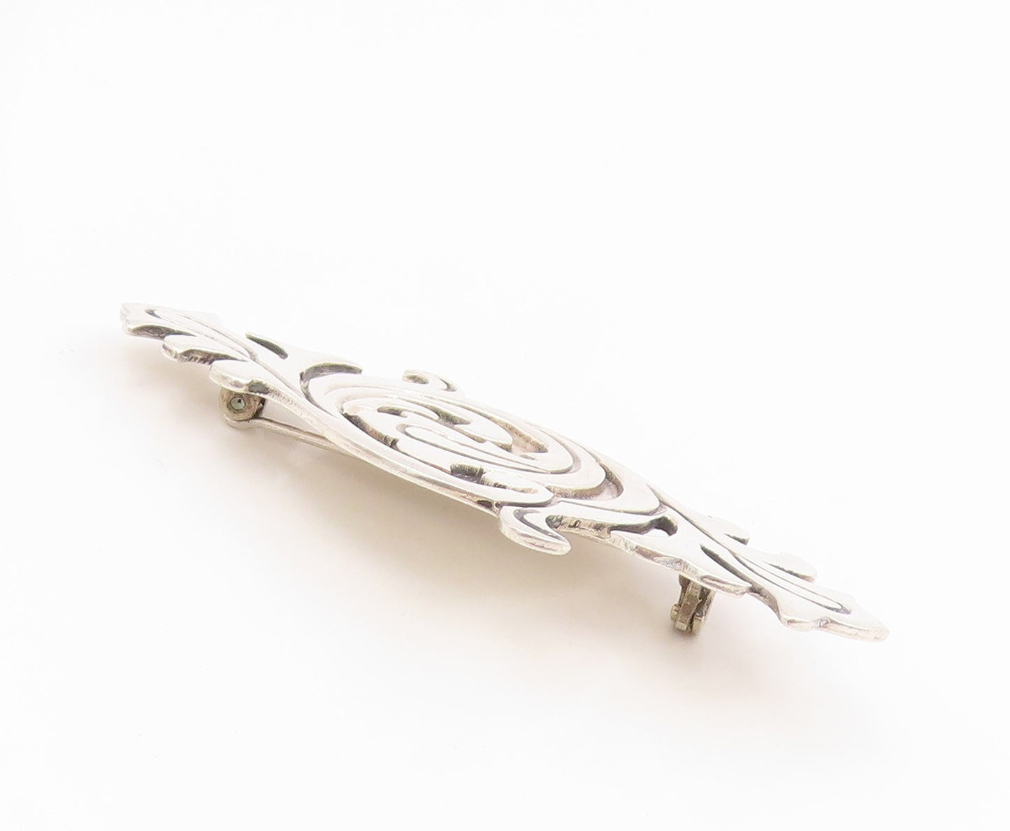 925 Sterling Silver Vintage Brooch JOSE ANTON MEXICO Scrollwork Pin  BP12485