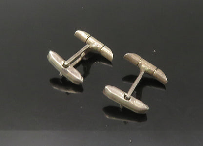 925 Sterling Silver  Vintage Smooth Tapered Ends Petite Cufflinks  TR3062