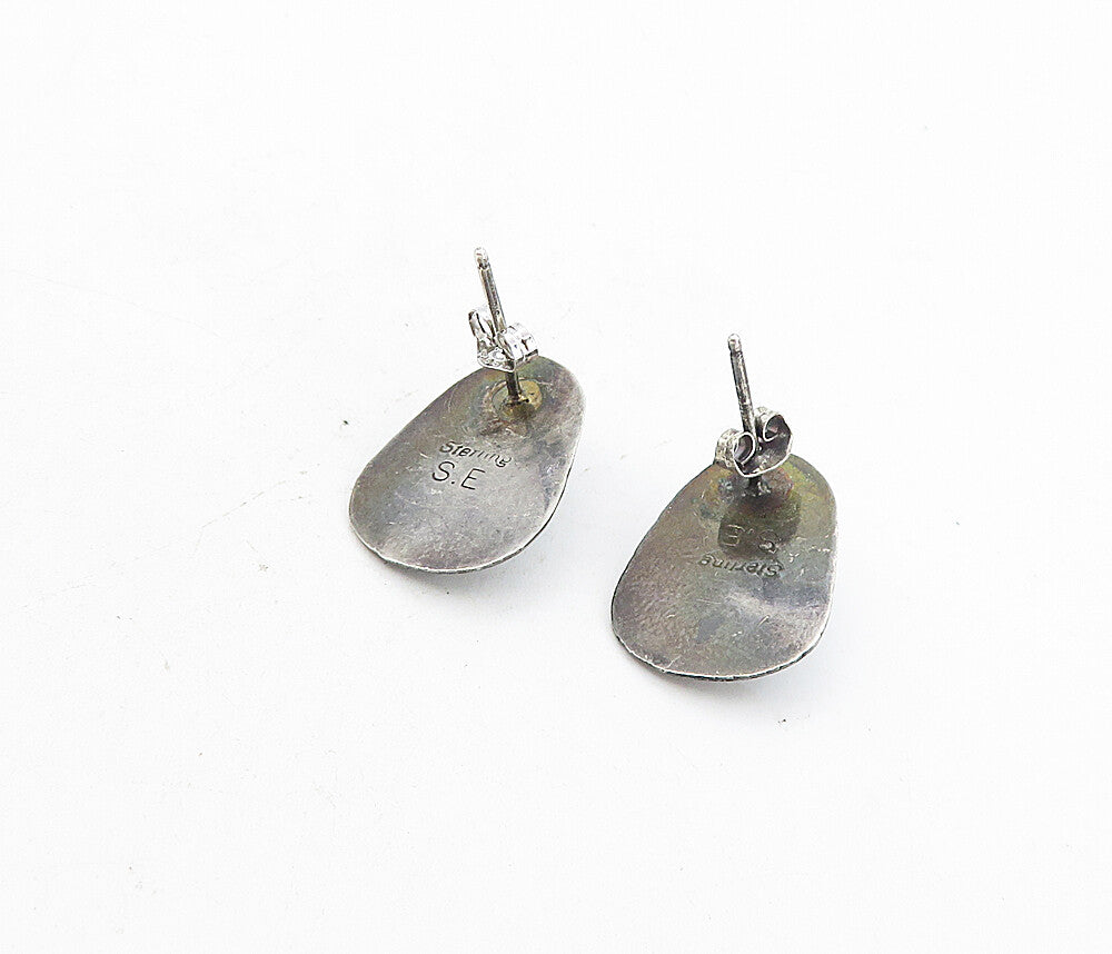 SENSA EUSTACE ZUNI 925 Silver  Vintage Azurite Bear Claw Drop Earrings  EG4039