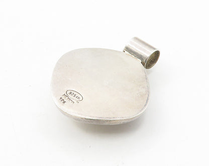 MEXICO 925 Sterling Silver  Vintage Shiny Hollow Dome Slide Pendant  PT8099