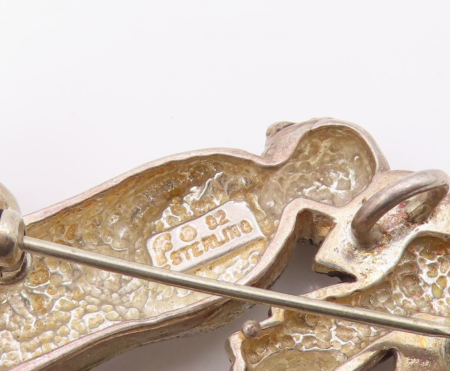 925 Sterling Silver Vintage Brooch Pin CAROL FELLEY Figural Nativity  BP12545