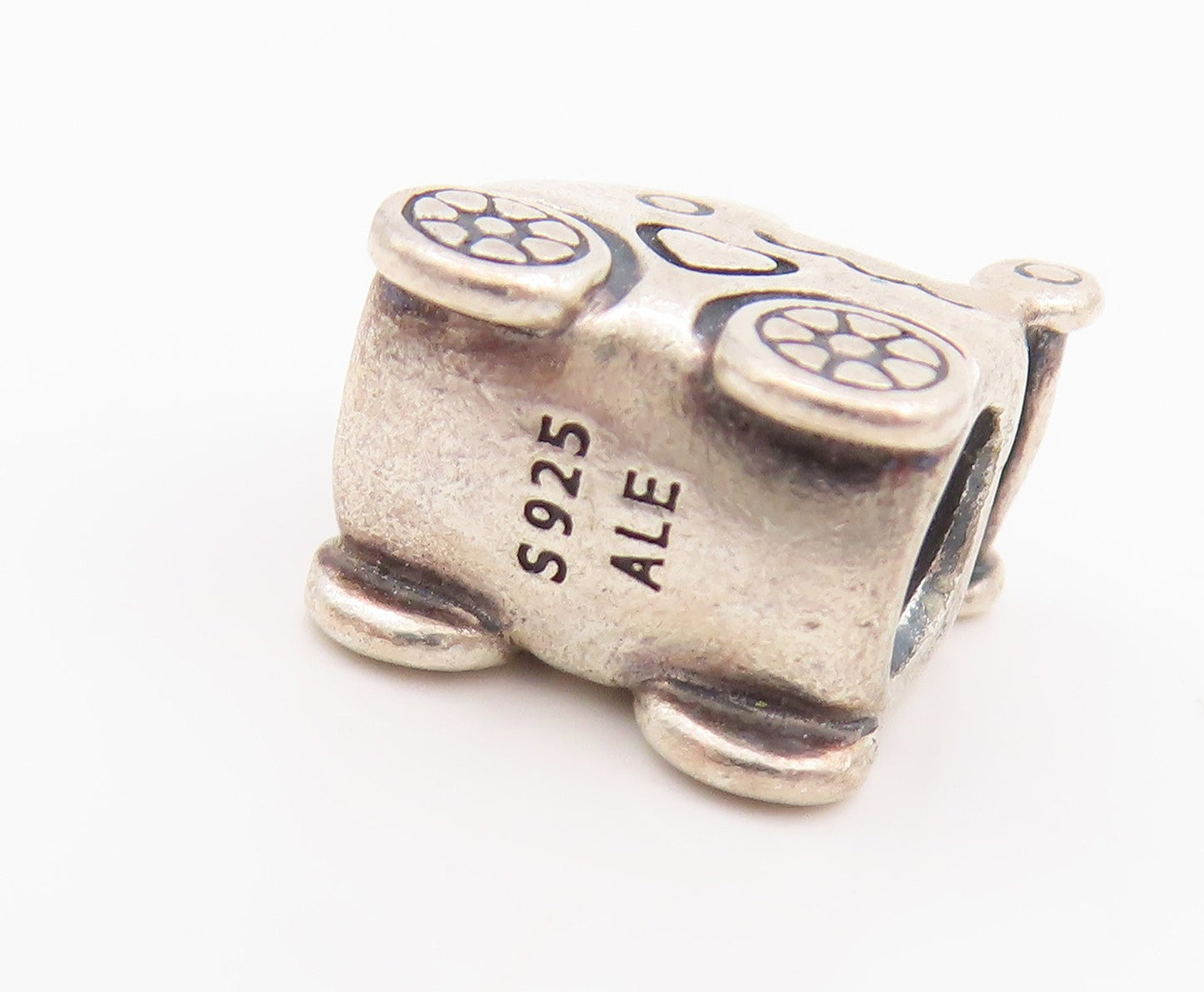 925 Sterling Silver Vintage Pendant PANDORA Mini Etched Cradle Charm  PT24252